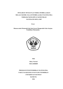 pembelajaran matematika berbasis masalah