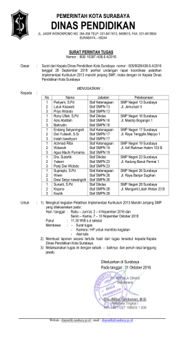 dinas pendidikan - Dispendik Ketenagaan Surabaya