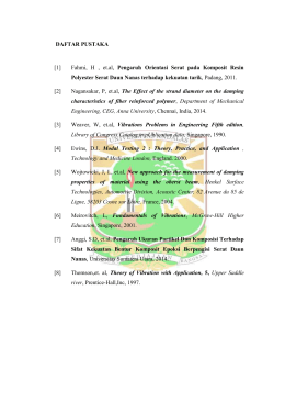 DAFTAR PUSTAKA [1] Fahmi, H , et.al, Pengaruh Orientasi Serat