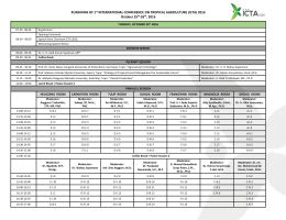 Schedule of ICTA 2016 - UGM ICTA 2016