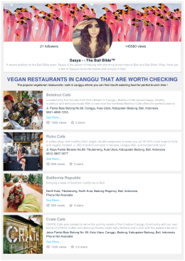vegan restaurants in canggu that are worth checking