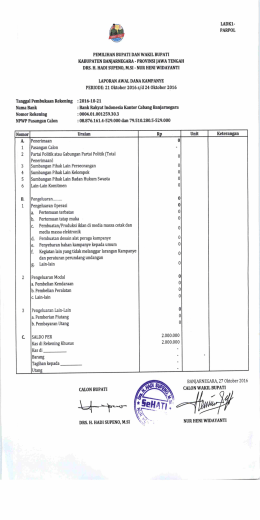 Page 1 LADK1- PARPOL PEMILIHAN BUPATI DAN WAKIL BUPATI