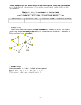 Matematika a informatika - Univerzita Hradec Králové