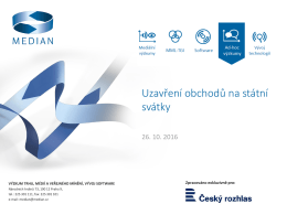 Bleskov&yacute; průzkum pro ČRo o prodeji o sv&aacute;tc&iacute;ch, ř&iacute;jen 2016