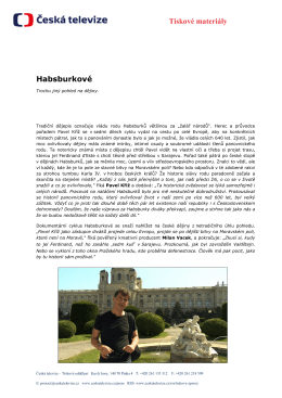Tiskov&eacute; materi&aacute;ly Habsburkov&eacute;
