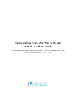 Krajské státní zastupitelství v Ústí nad Labem (včetně pobočky v