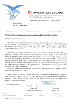 Odbor sportu se s tímto závěrem ztotožnil