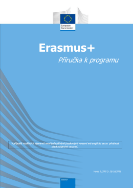 Příručka k programu Erasmus+