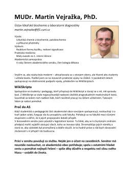 MUDr. Martin Vejražka, PhD.