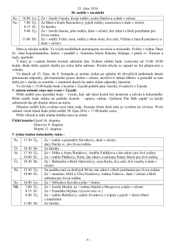 Ohlášky 23.10.2016 - Farnost Újezd u Valašských Klobouk