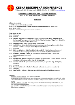Program konference
