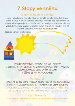 7. Stopy ve sněhu