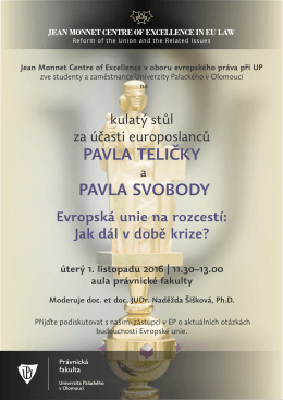 pavla teličky pavla svobody - Univerzita Palackého v Olomouci
