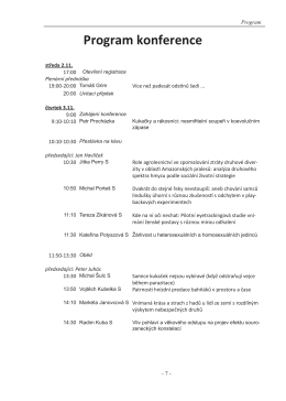 Program konference