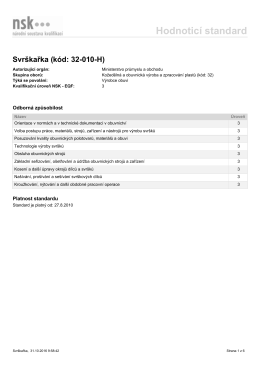 Hodnotic&iacute; standard