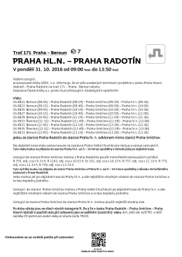 PRAHA HL.N. – PRAHA RADOTÍN