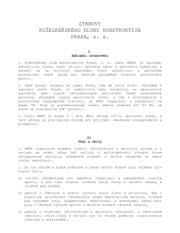 Nov&eacute; stanovy - KK Konstruktiva