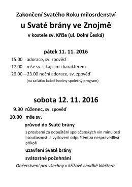 u Svaté brány ve Znojmě