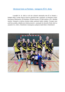 Tabulka a výsledky - Gymnázium Židlochovice