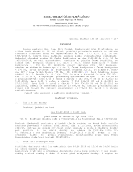 EXEKUTORSK&Yacute; &Uacute;ŘAD PLZEŇ