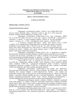 Zpráva o činnosti 2016 - Pedagogicko