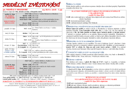 30. neděle v mezidob&iacute; 23-10-2016