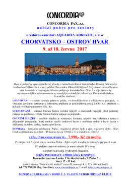 chorvatsko – ostrov hvar