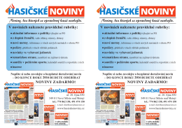 Noviny, bez kterých se opravdový hasič neobejde. Noviny, bez