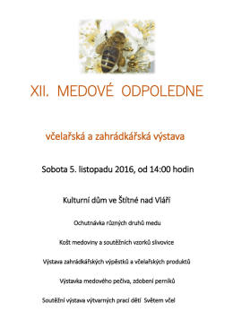 xii. medové odpoledne - štítná nad vláří