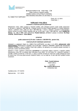 SUBBOTIN Alexey - Ministerstvo vnitra Česk&eacute; republiky