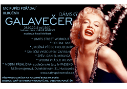 Galavečer 29.10.2016