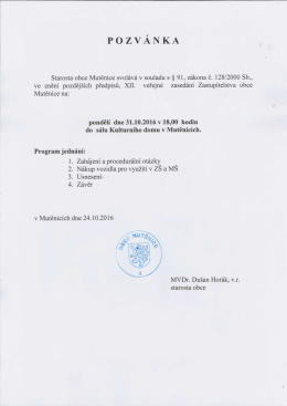 Obecn&iacute; &uacute;řad Mutěnice