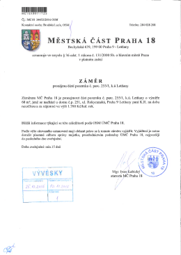 znění - Praha 18 Letňany