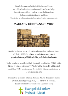 základy křesťanské víry