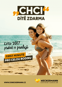 DÍTĚ ZDARMA Léto 2017 práveˇ v prodeji