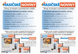 Page 1 4Rasičsk&eacute;NOVINY /Woviny, 6e2 kter&yacute;ch ſſ: opravđov&yacute; hasič