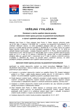 ve ejná vyhláška