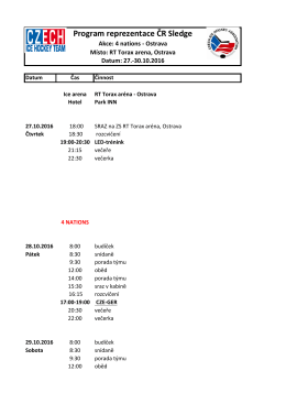 Program reprezentace ČR Sledge