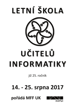 LETNÍ ŠKOLA UČITELŮ INFORMATIKY