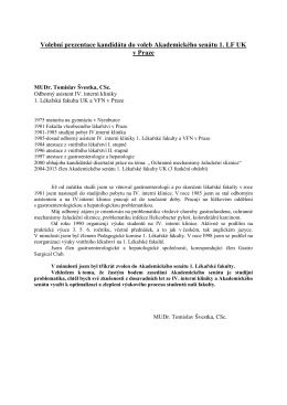 Volební prezentace kandidáta do voleb