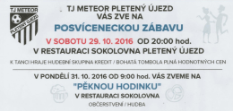 Pozv&aacute;nka na Posv&iacute;censkou z&aacute;bavu - 29.10.2016