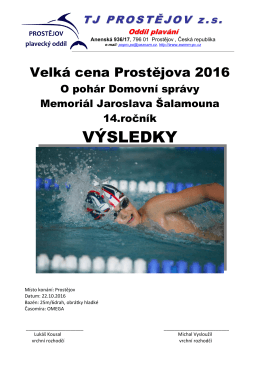 v&yacute;sledky - Plaveck&yacute; klub Bohum&iacute;n