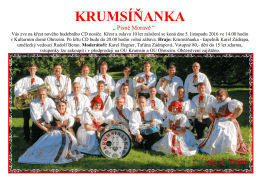 16 Krums&iacute;ňanka plak&aacute;t k CD 1
