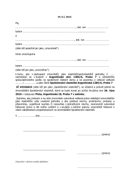 PLN&Aacute; MOC - Družstvo domu Argentinsk&aacute; 6/1284