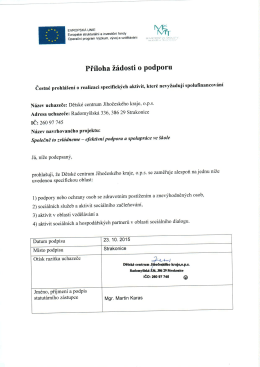 Page 1 EVROPSKÁ UNIE Evropské strukturální a investični fondy