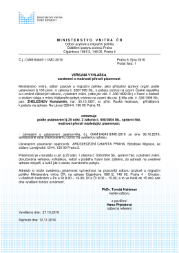 ZHELEZNOV Konstantin - Ministerstvo vnitra Česk&eacute; republiky