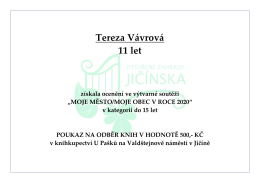 Tereza V&aacute;vrov&aacute; 11 let