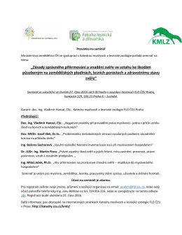 &bdquo;Z&aacute;sady spr&aacute;vn&eacute;ho přikrmov&aacute;n&iacute; a vnaděn&iacute; zvěře ve vztahu ke