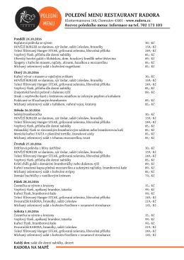 Zobrazit polední menu
