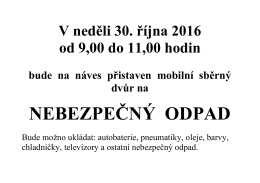 Nebezpečn&yacute; odpad